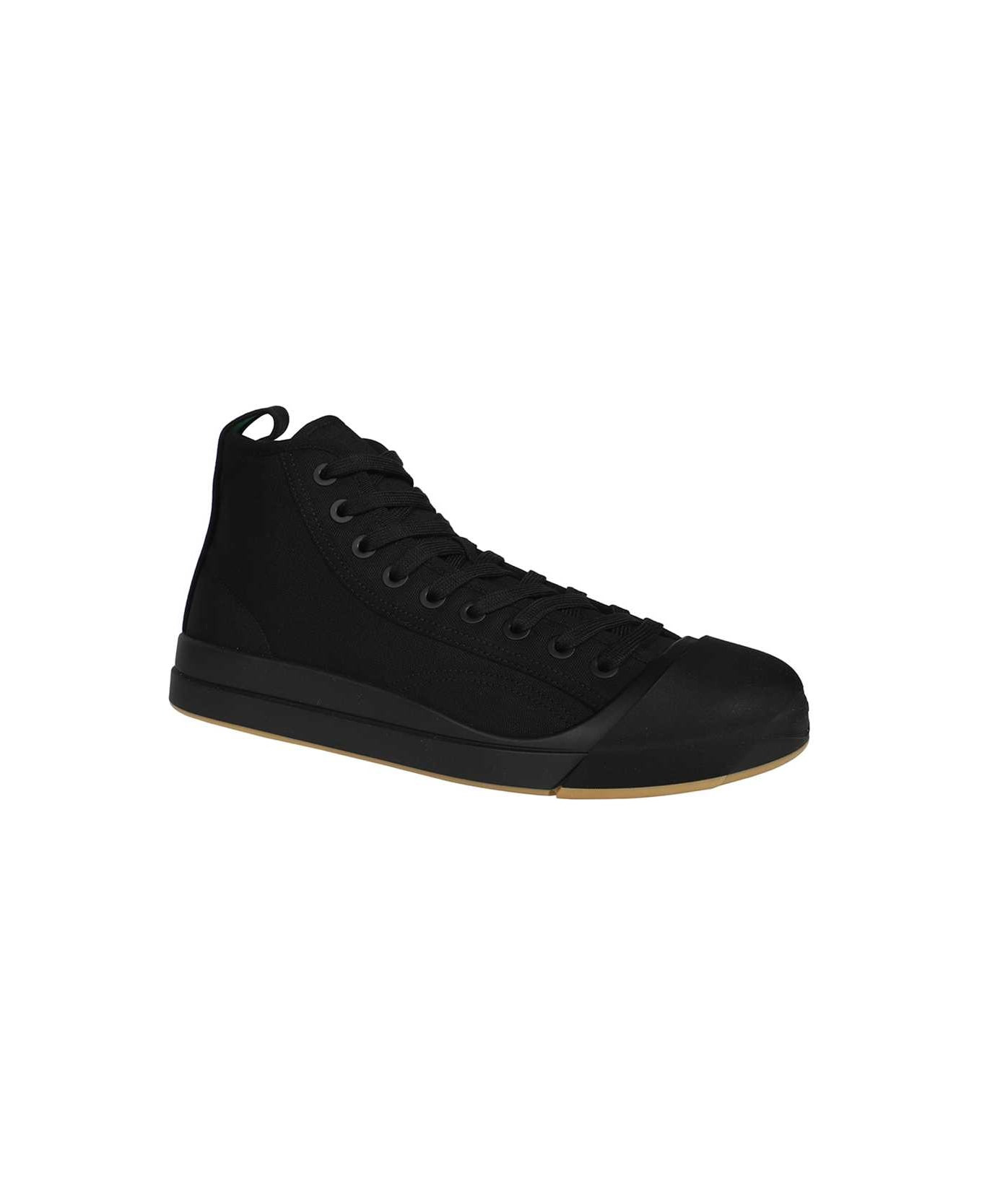 High-top Fabric Sneakers - 2