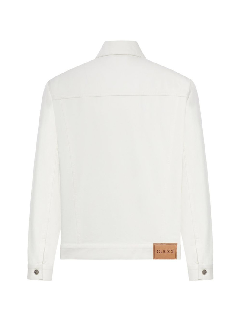 GUCCI horsebit-detail denim jacket outlook