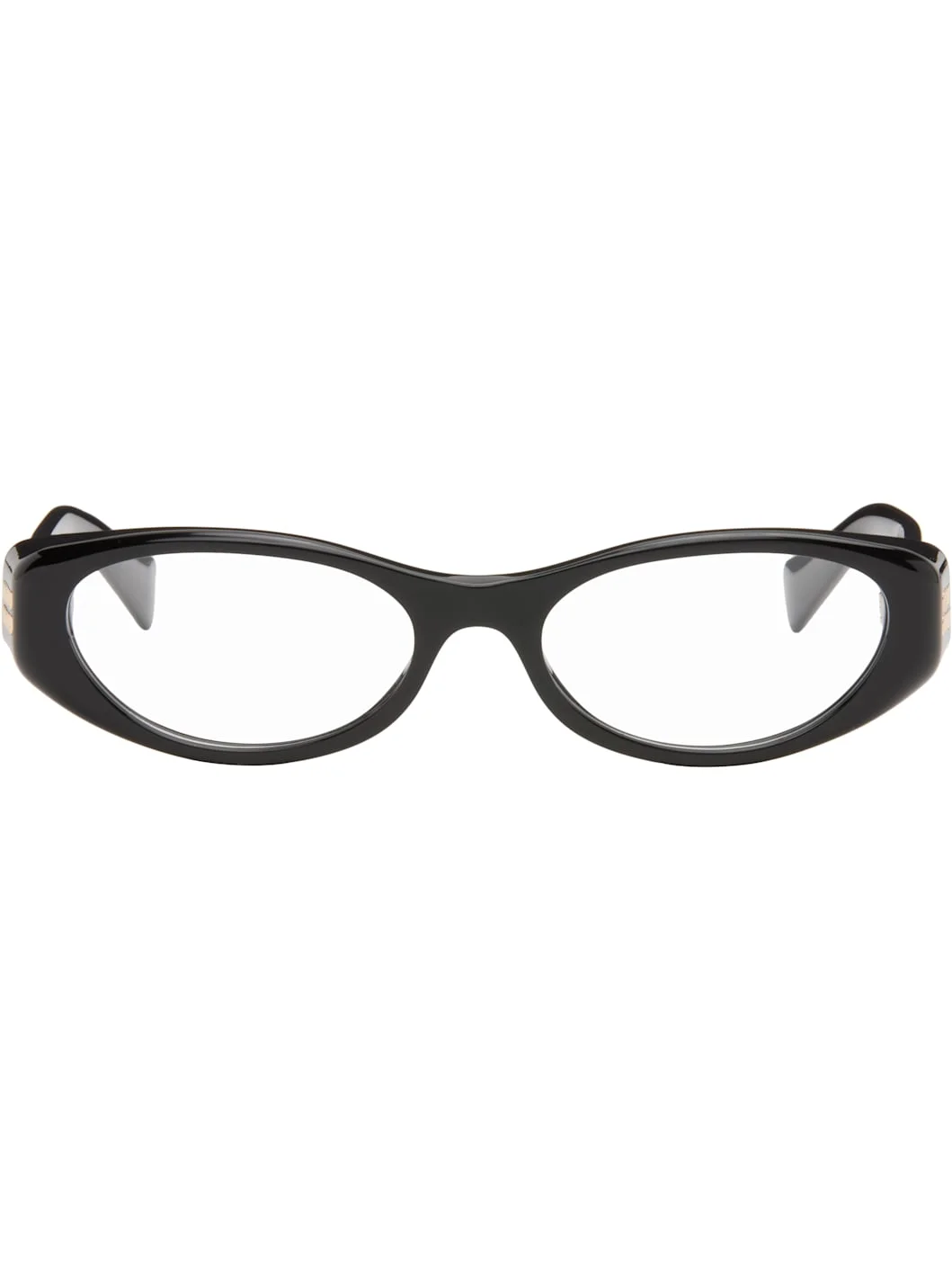 Black Oval Glasses - 1