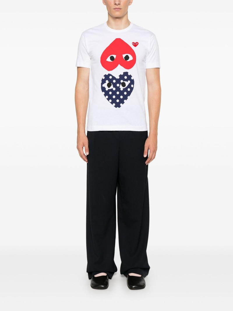 Comme des Garçons PLAY heart-print cotton T-shirt outlook