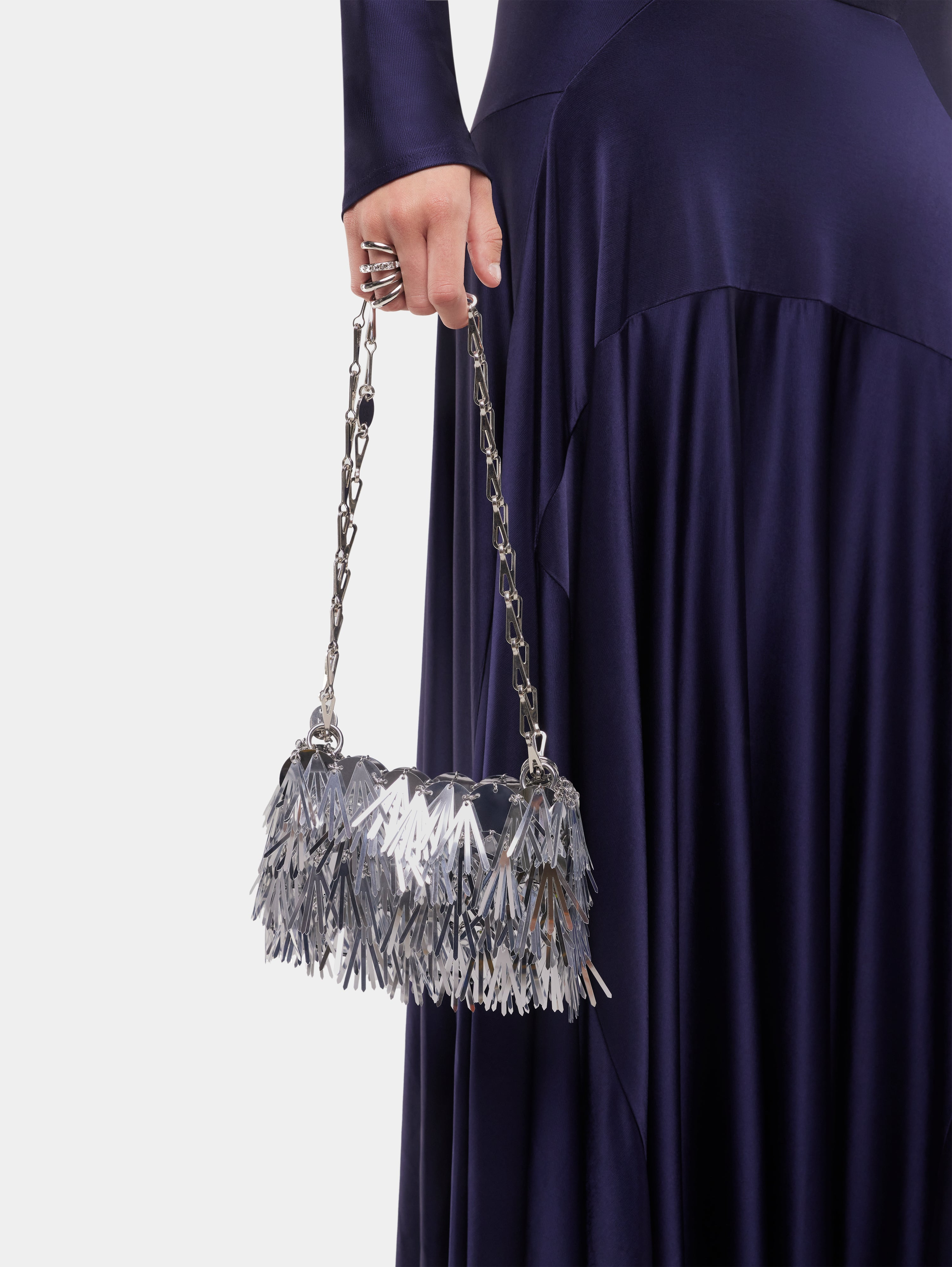 SPARKLE NANO METALLIC FUR BAG - 6