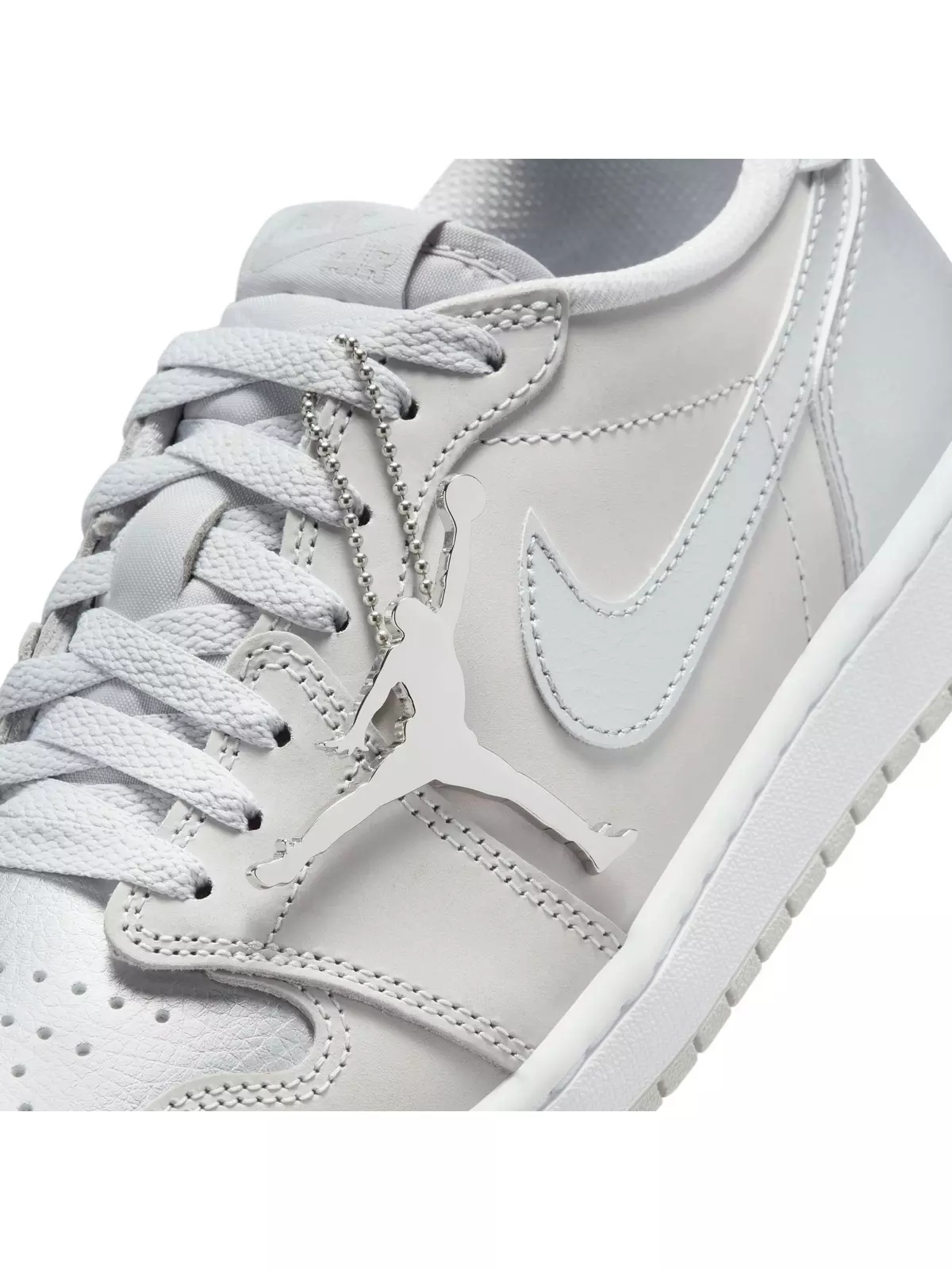 1 Retro Low OG "Metallic Silver" Men's Shoe - 6