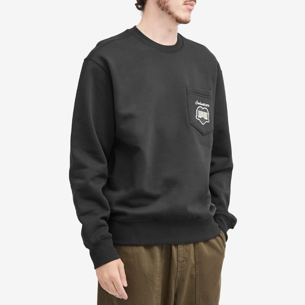 Carhartt Carhartt WIP Heart Train Pocket Crew Sweat | REVERSIBLE