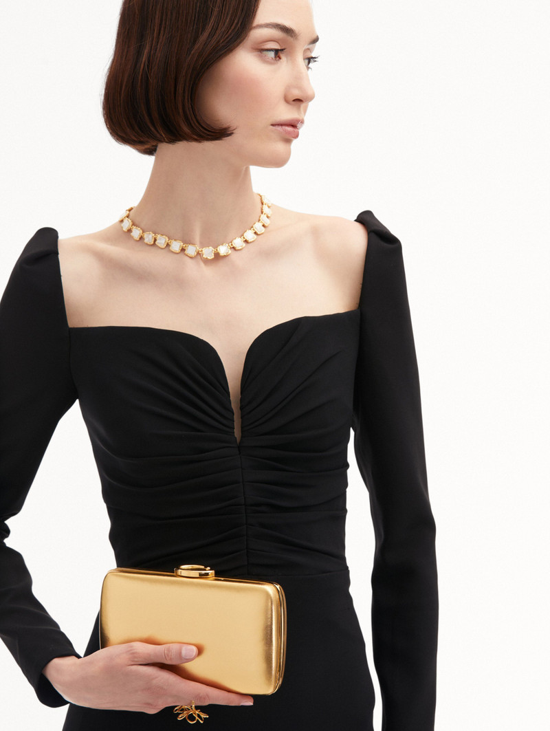 Oscar de la Renta O METALLIC MINAUDIÈRE outlook