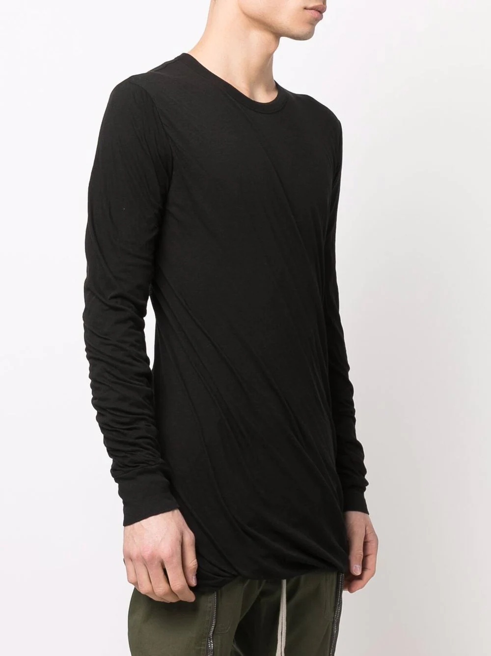 long-sleeved gathered t-shirt - 3