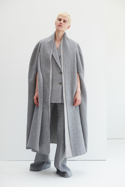 GABRIELA HEARST Mayte Vest in Light Grey Cashmere Linen outlook