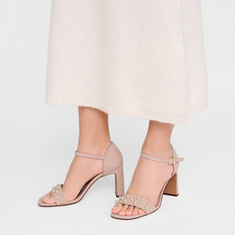 La Baronne High heel sandals Cream - Leather 5