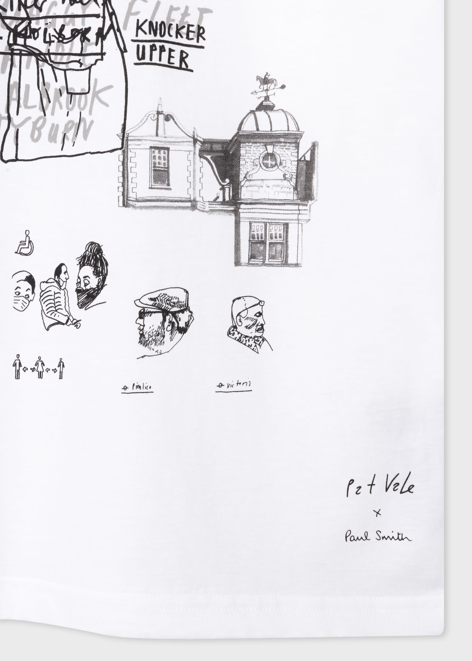Pat Vale x Paul Smith - 'Pat's Sketch Book' T-Shirt - 2