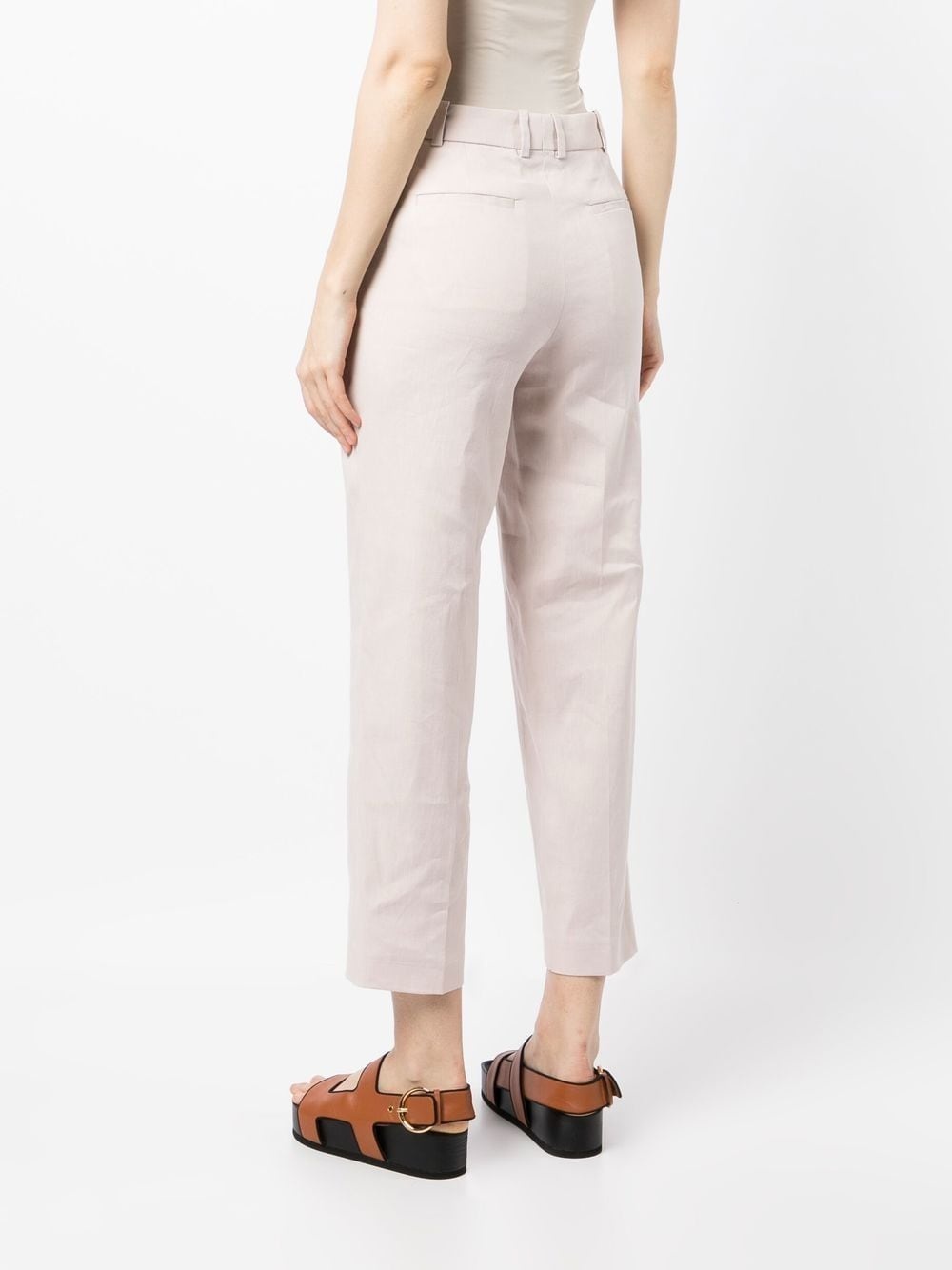 high waist cropped trousers - 4