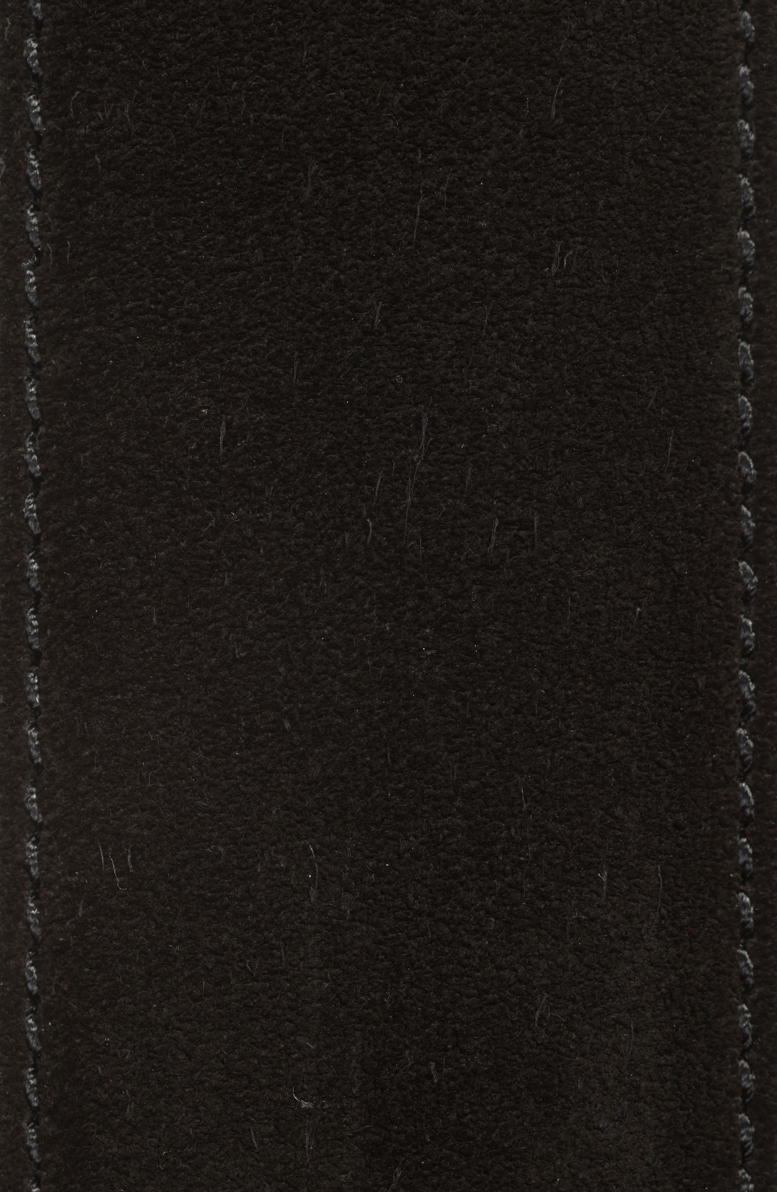 Square Buckle Suede Belt - 2