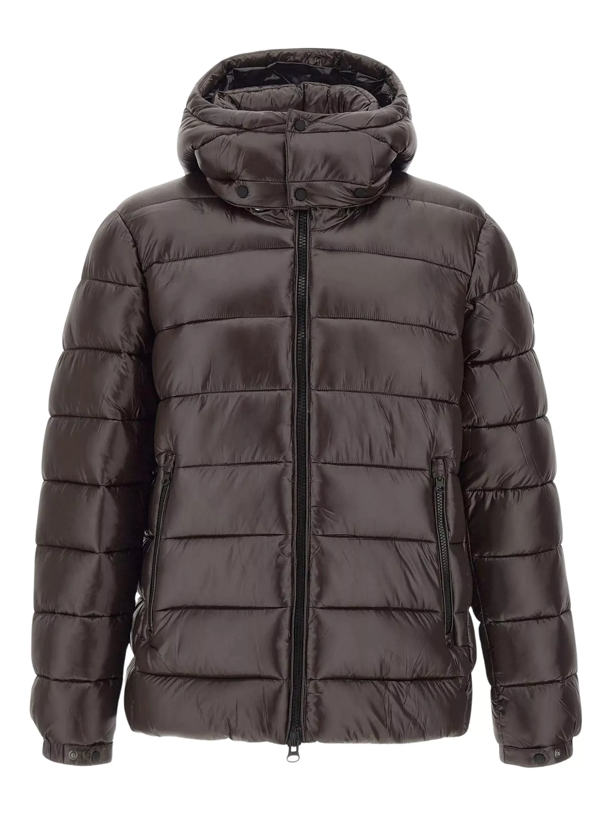 Quilted Jacket with Hood Slouch - 1