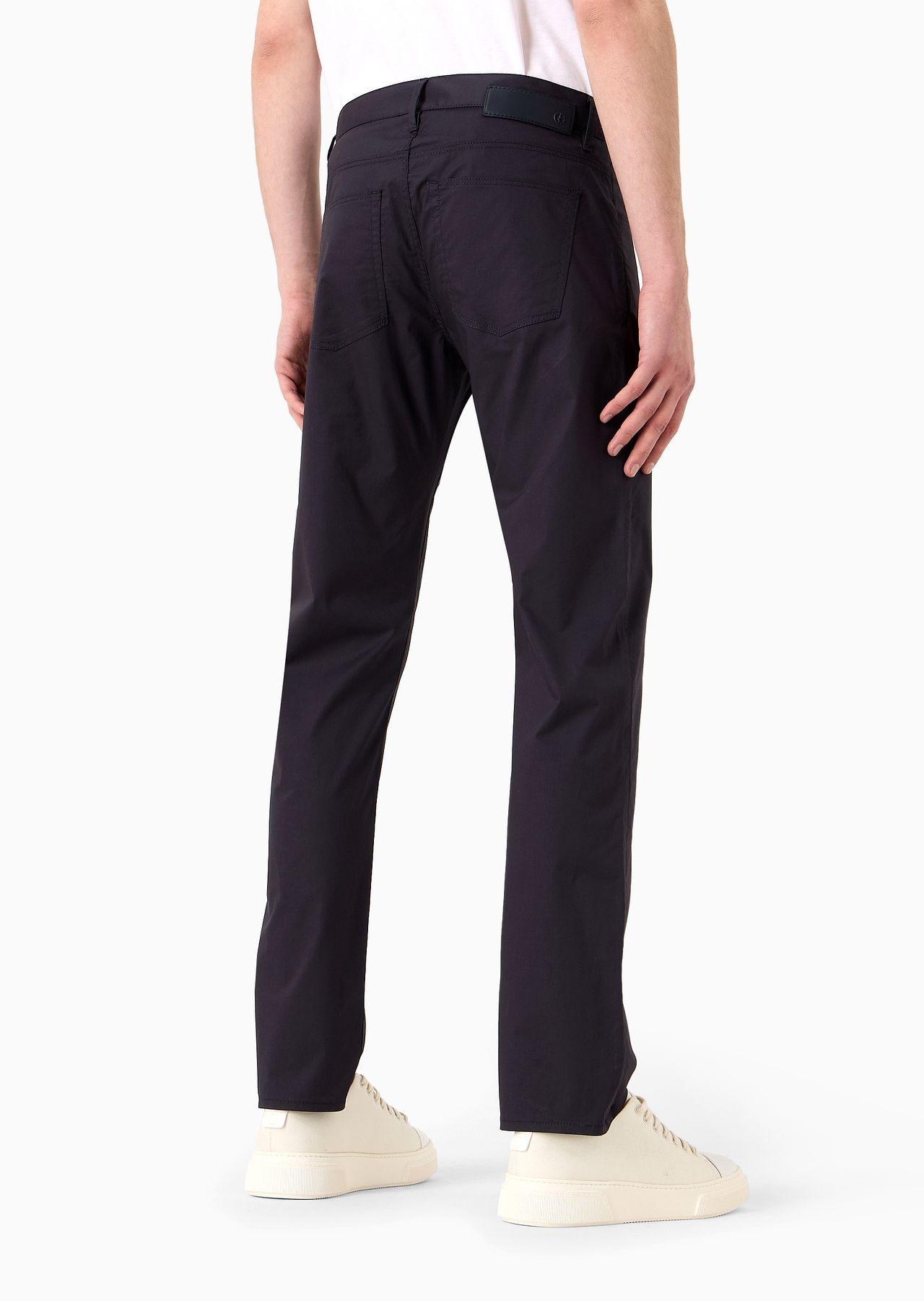 Regular-fit five-pocket cotton-denim trousers - 3