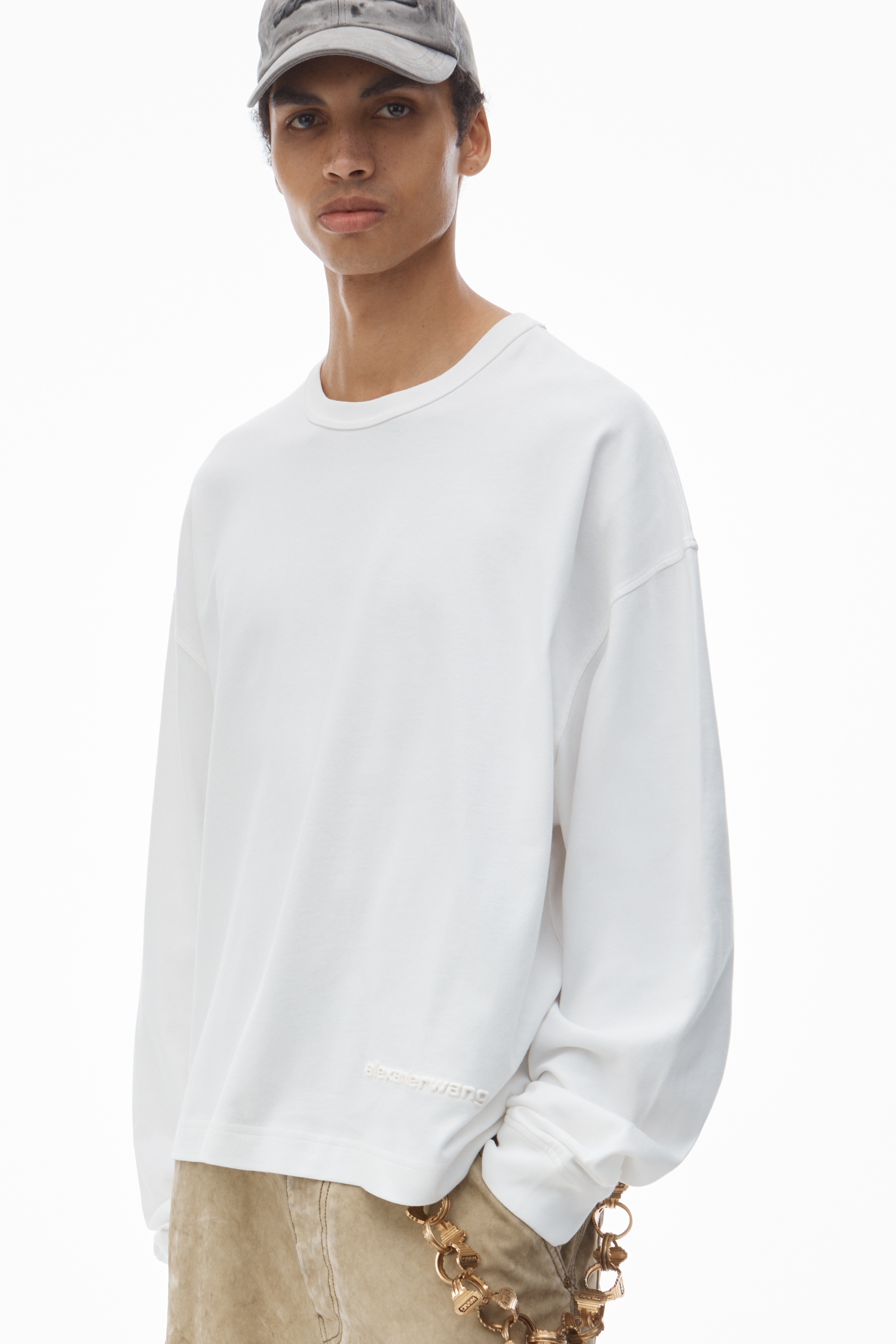 Men's Long-Sleeve Tee in Cotton Jersey - 3