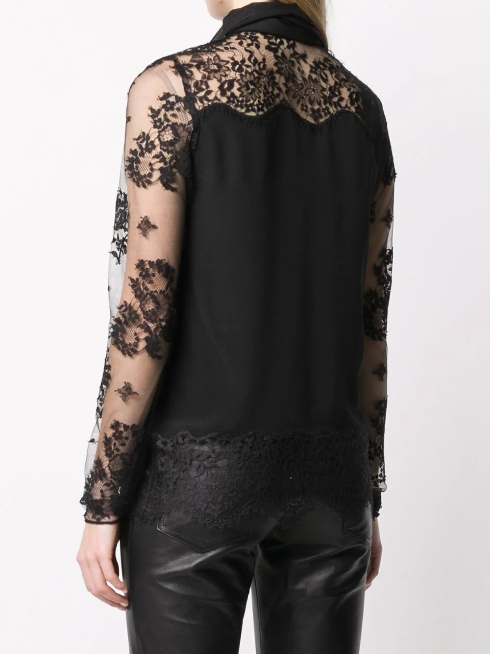 lace sleeve blouse - 4