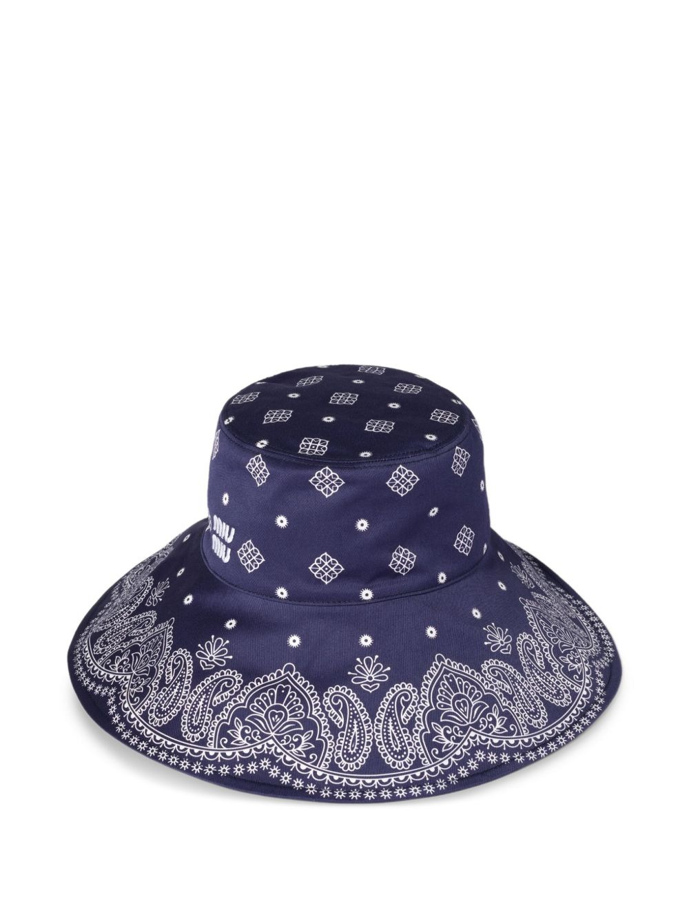 bandana-print bucket hat - 1