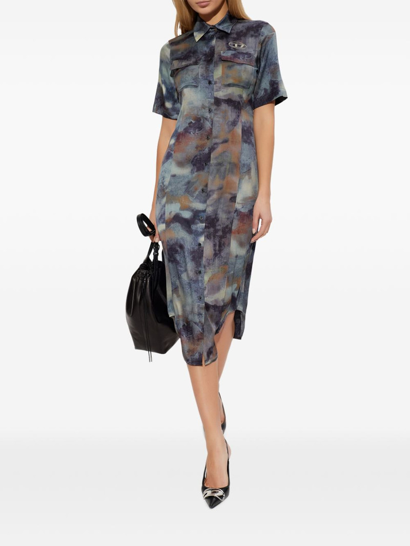 Diesel D-Ana printed midi dress outlook