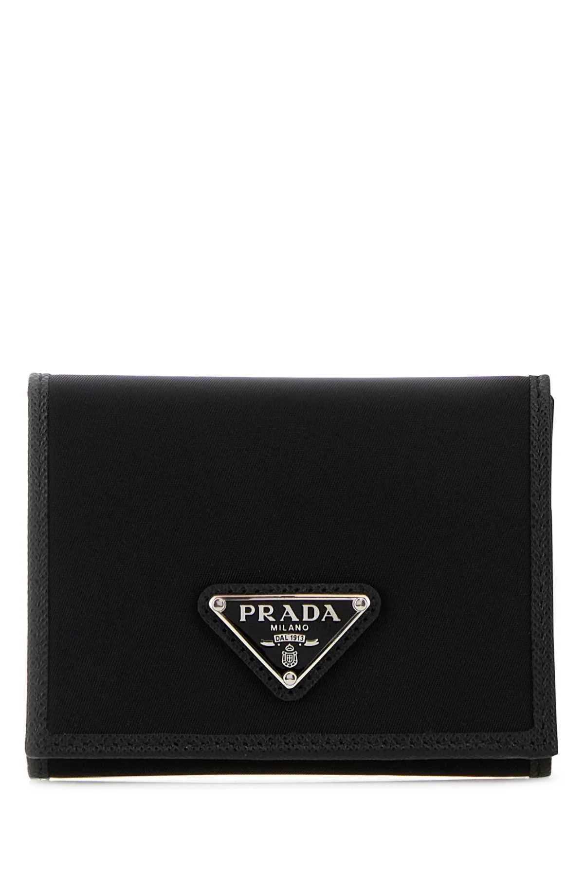 Prada Men Black Fabric Wallet - 1