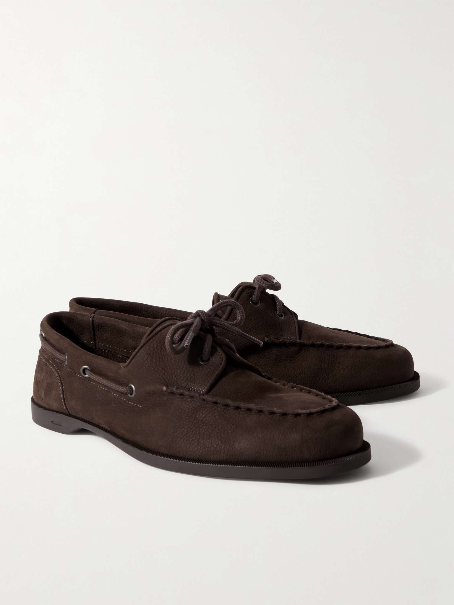 Foil Leather Boat Shoes - 4