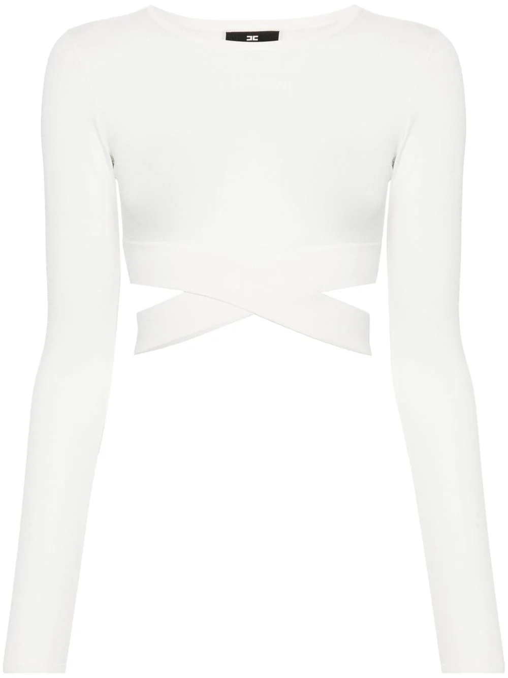 cut-out cropped sweater - 1