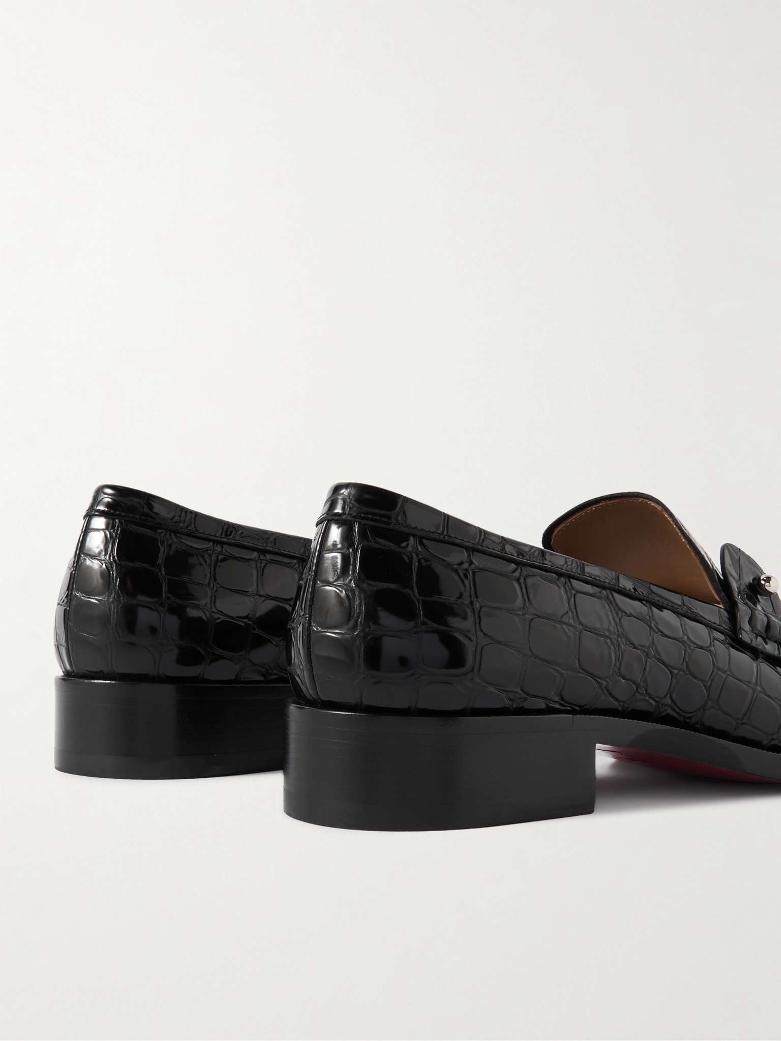 Chambelimoc Croc-Effect Patent-Leather Loafers - 5