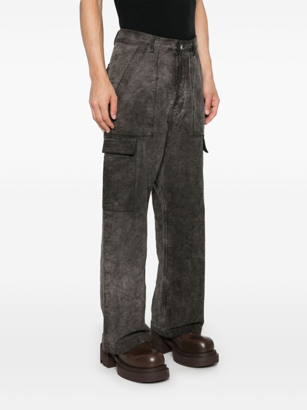 distressed cargo trousers - 3