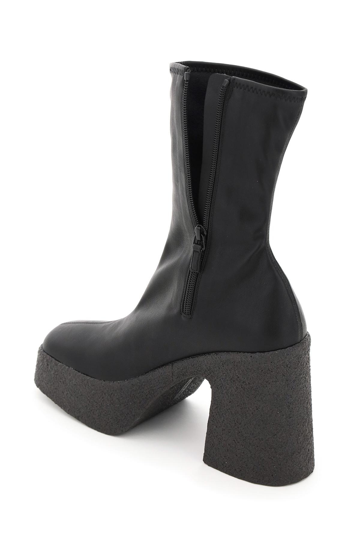 THICK HEEL STRETCH BOOTS - 4