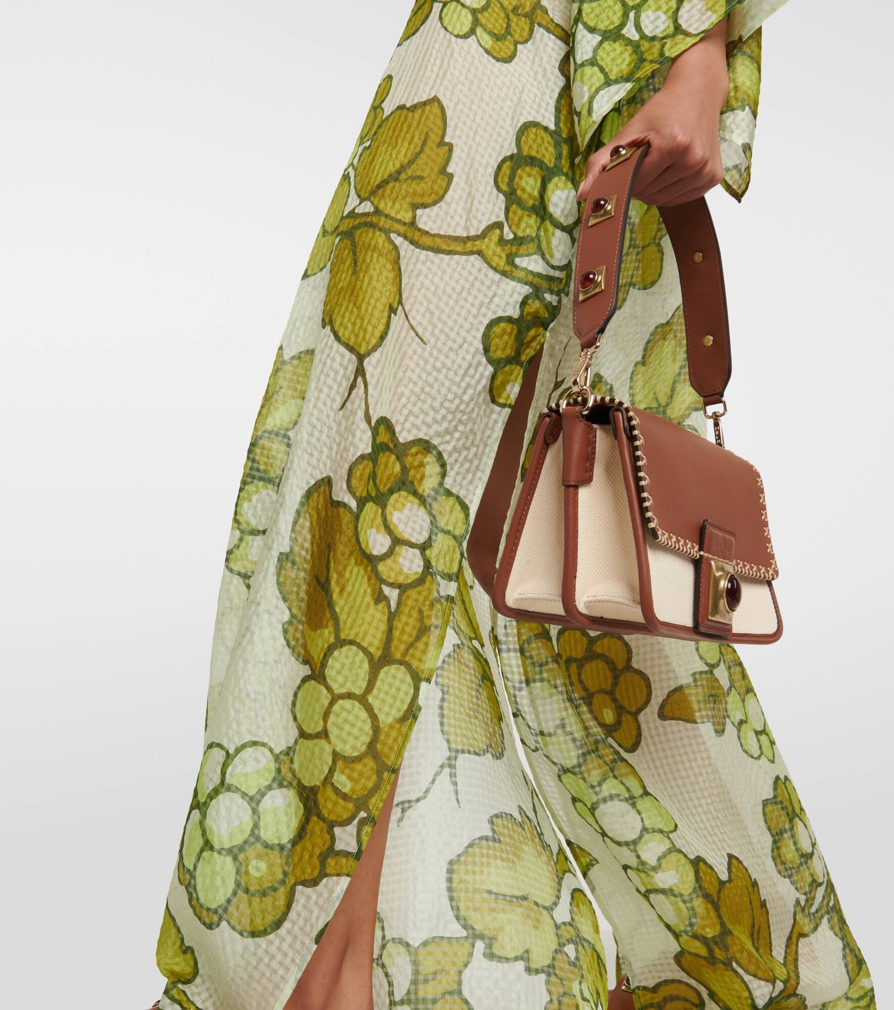 Printed silk kaftan - 5