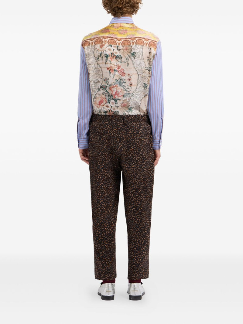 leopard-print pleated trousers 3