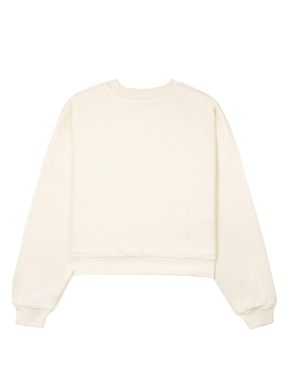 logo-print cropped sweatshirt - 2