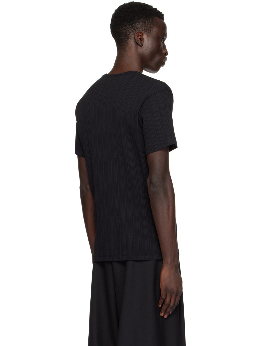 Black Cutout T-Shirt - 3