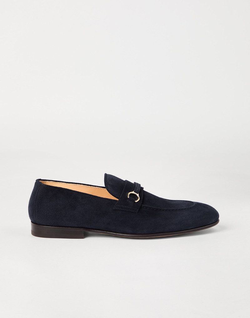 Suede loafers with bit detail 5