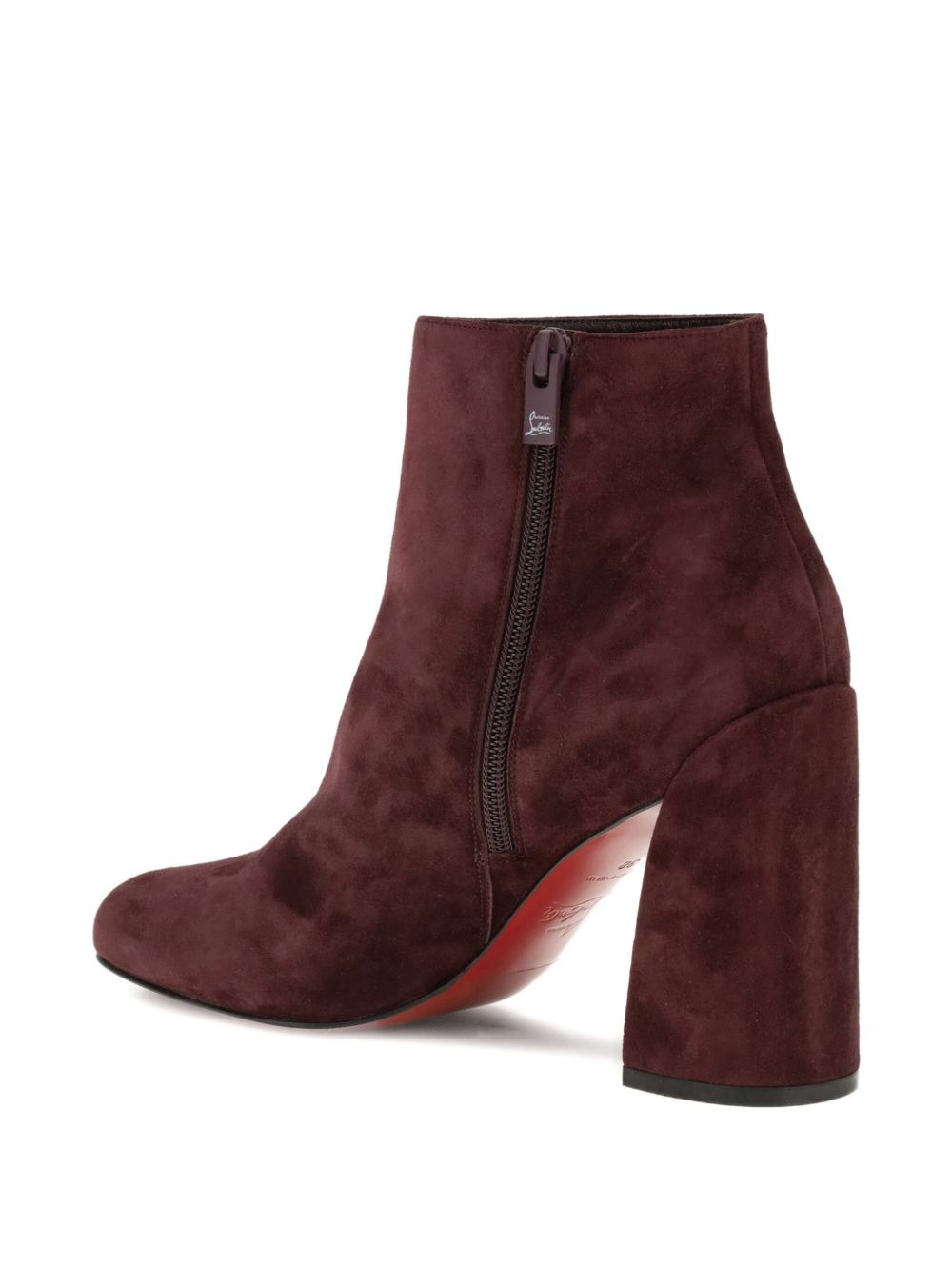 85mm Jane zip-detail suede boots - 3