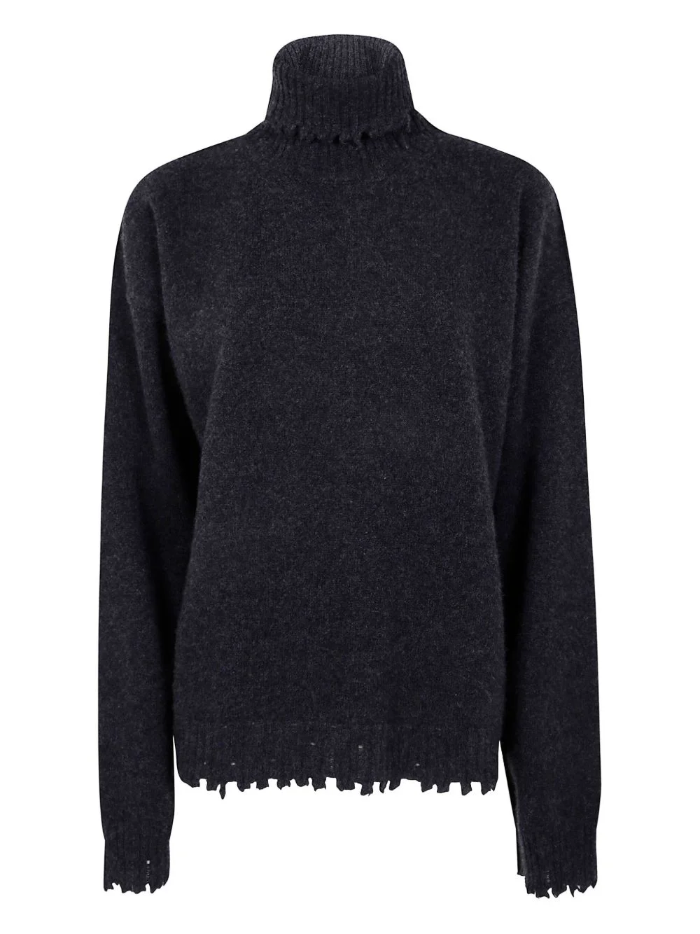 ruffled roll-neck sweater - 1