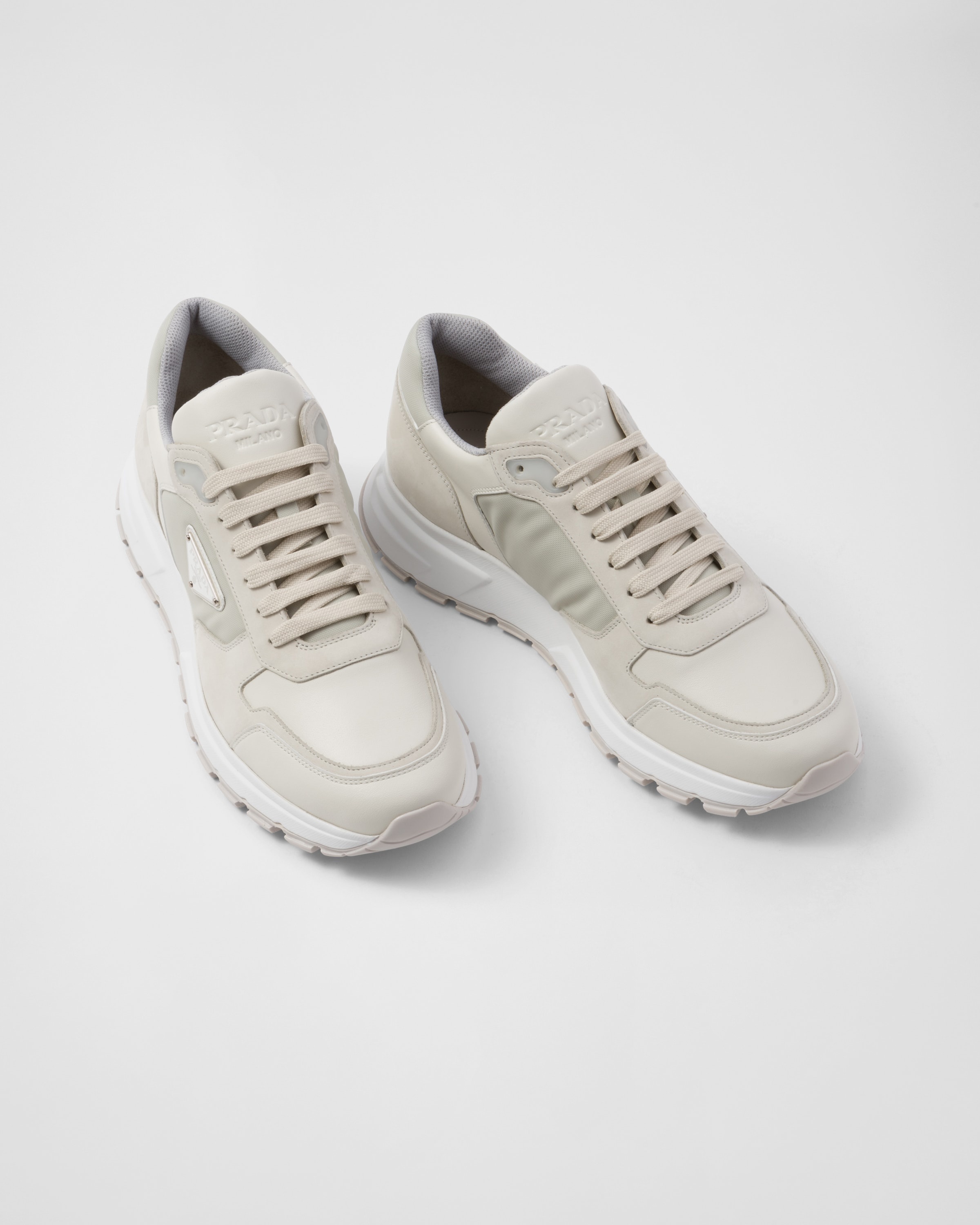スニーカー PRADA | Nubuck and Re-Nylon high-top sneakers 2EE390 Prada Nubuck and Re-Nylon high-top sneakers | REVERSIBLE