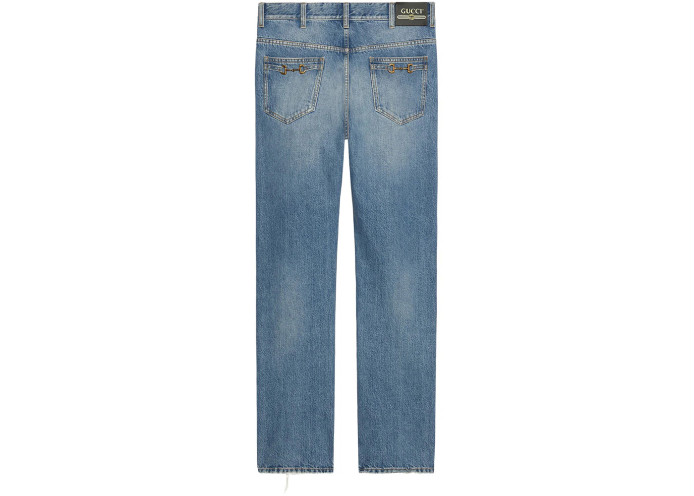 Gucci Straight Leg Denim Pant Blue - 2