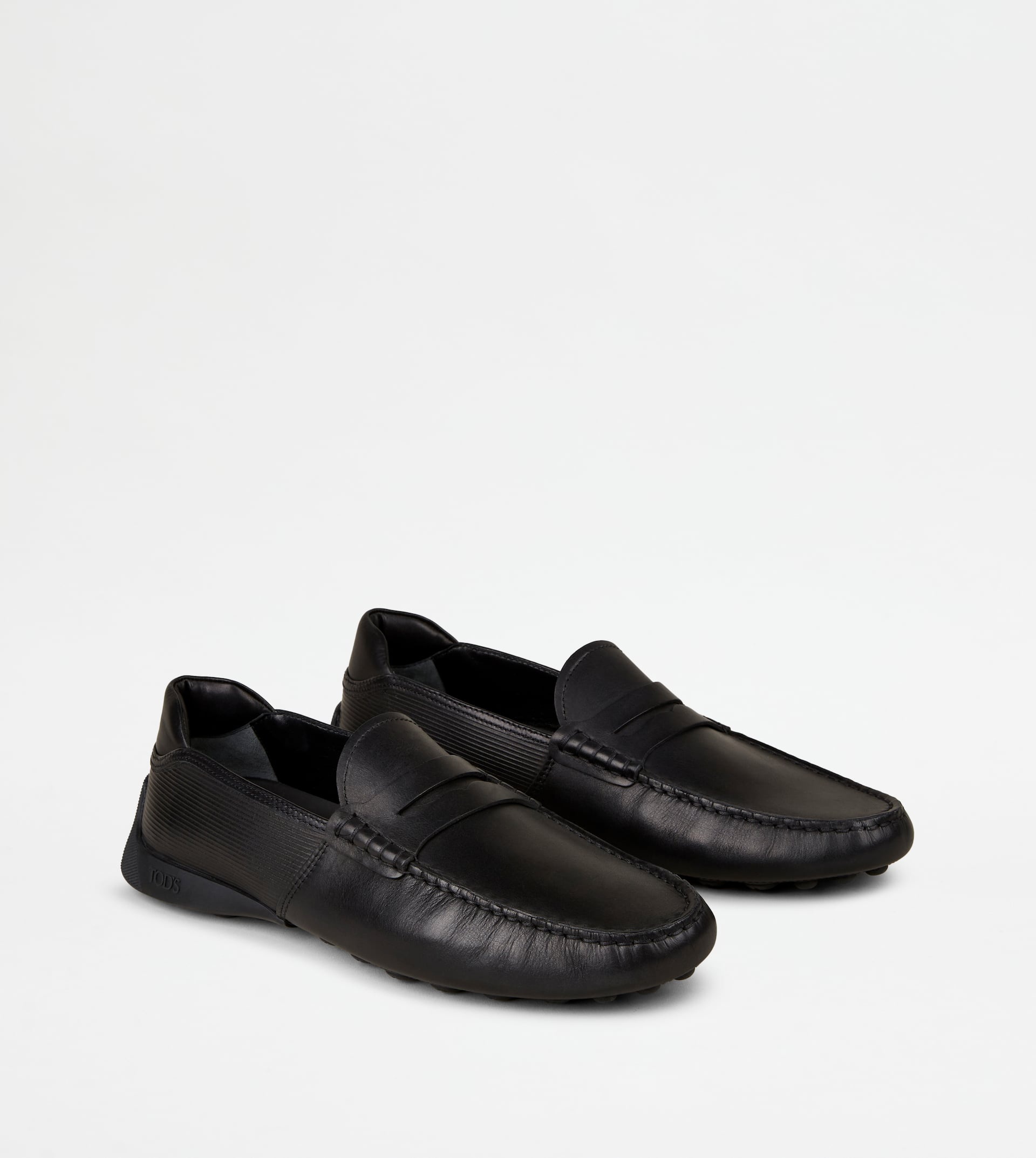 LOAFERS IN LEATHER - BLACK - 3