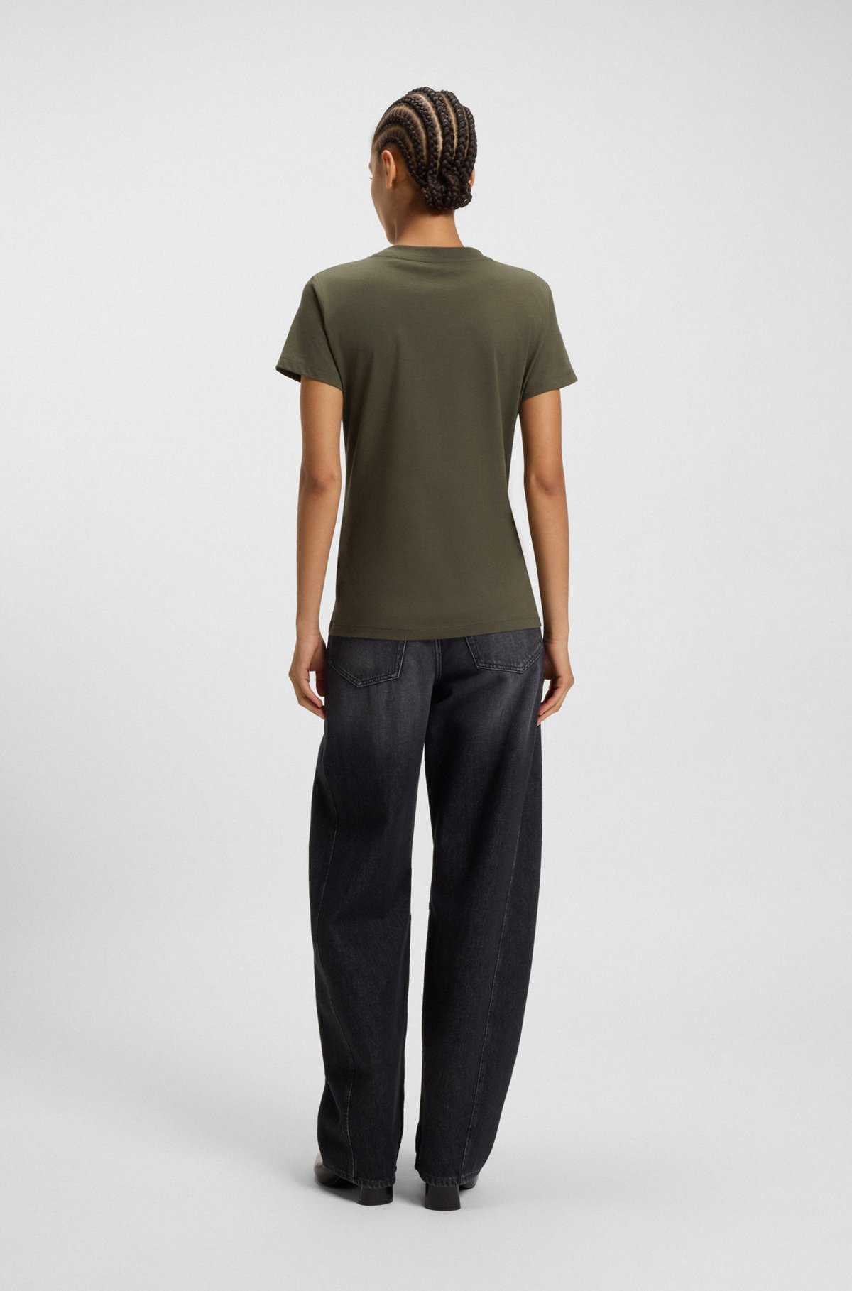 COTTON-JERSEY T-SHIRT WITH LOGO DETAIL - 4