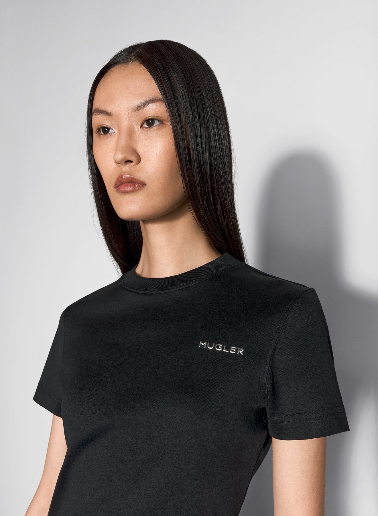 black mugler signature logo t-shirt - 3