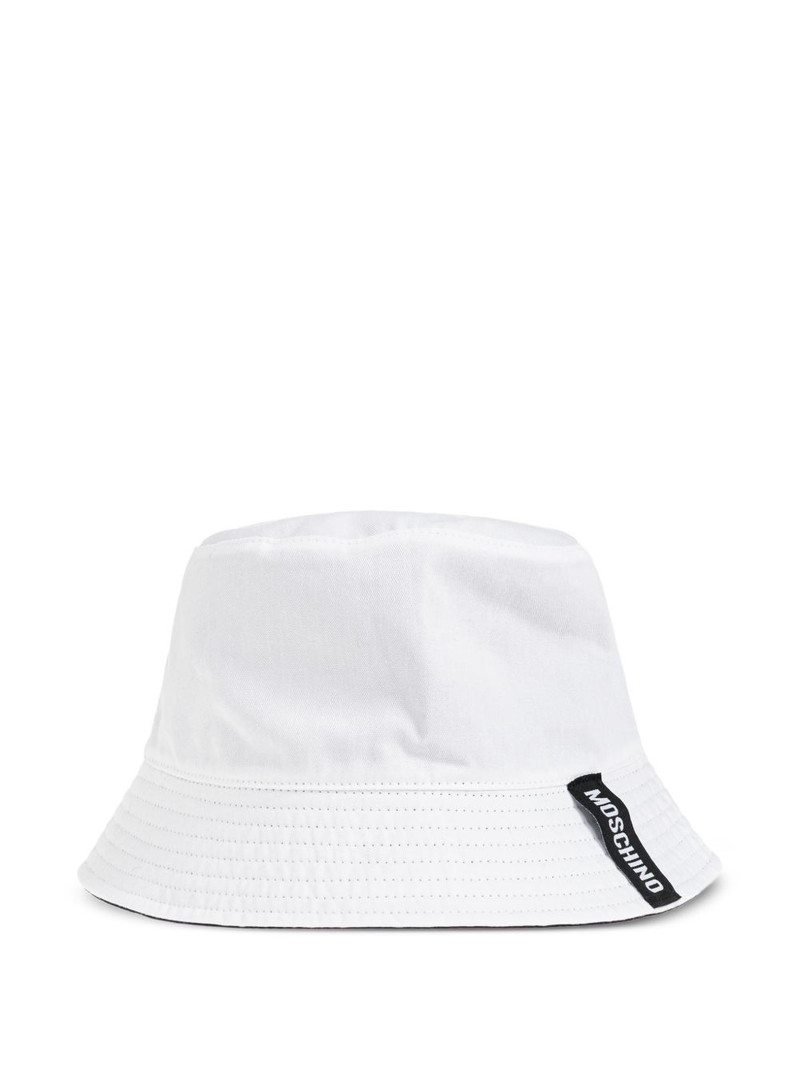 Moschino logo-label bucket hat outlook