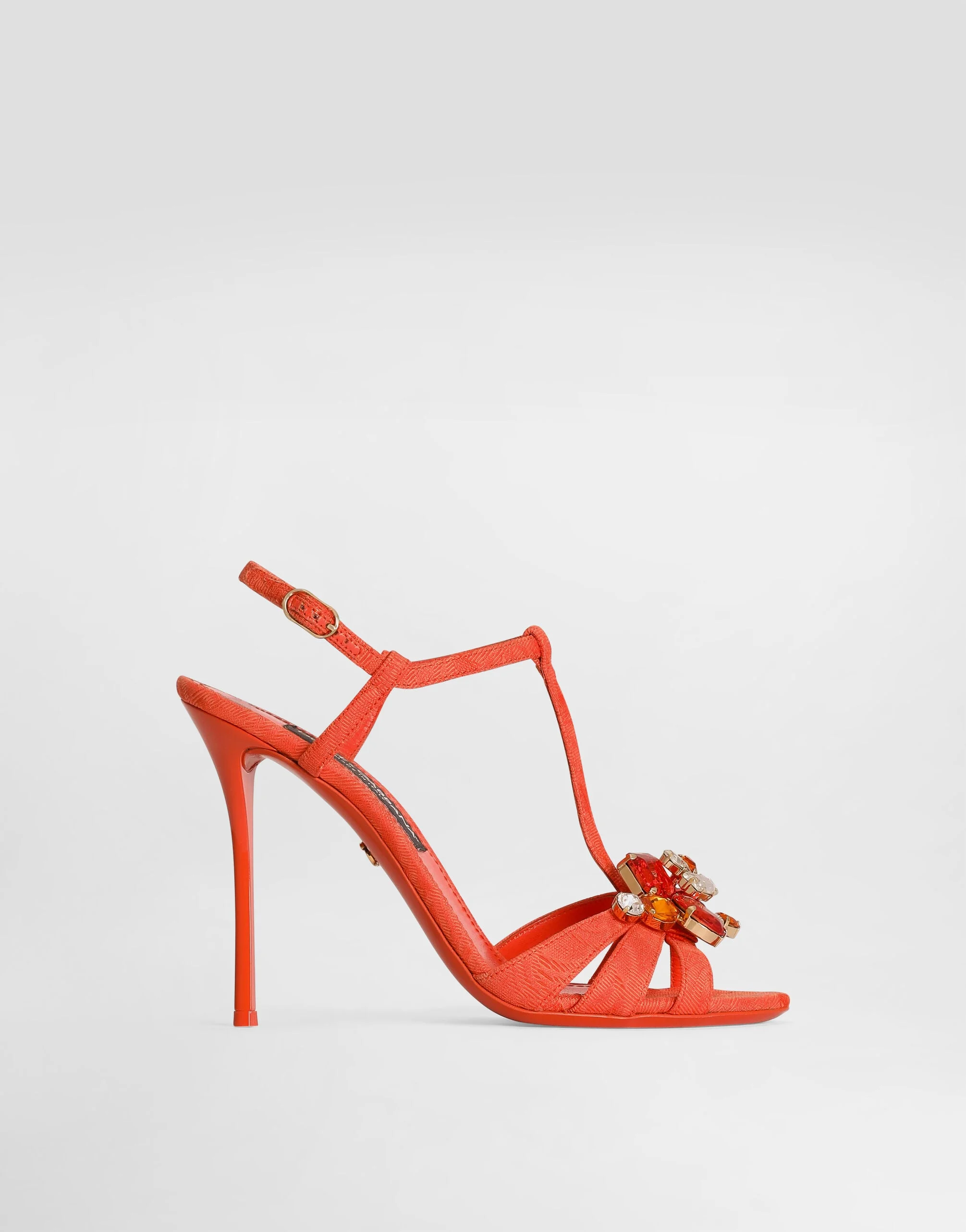 Brocade sandals with embroidery - 1