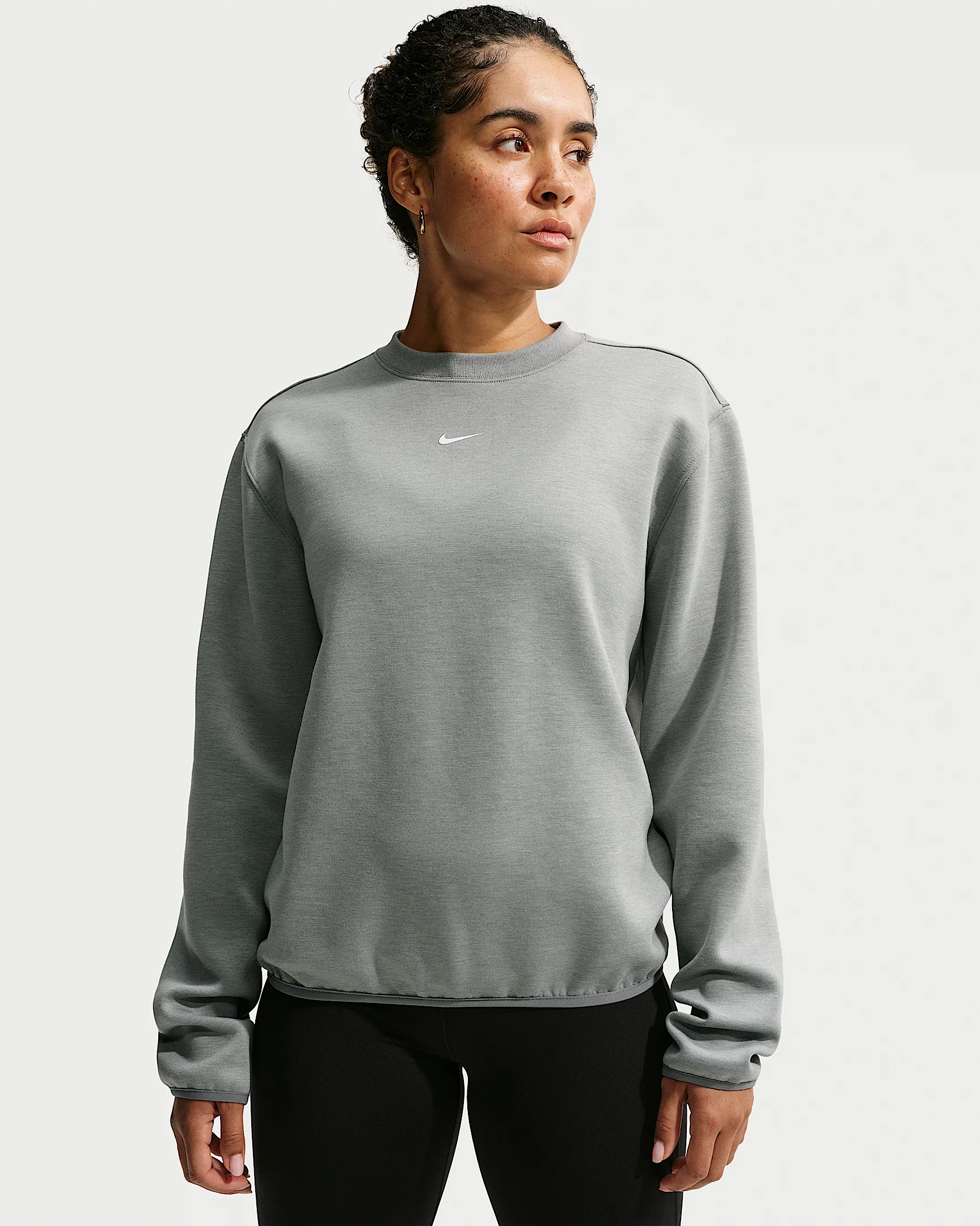 Nike Studio Fleece Sport Women's Dri-FIT Crew-Neck Sweatshirt - 1