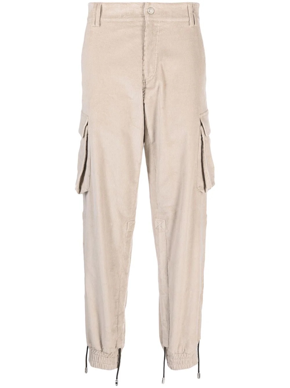 corduroy cargo trousers - 1