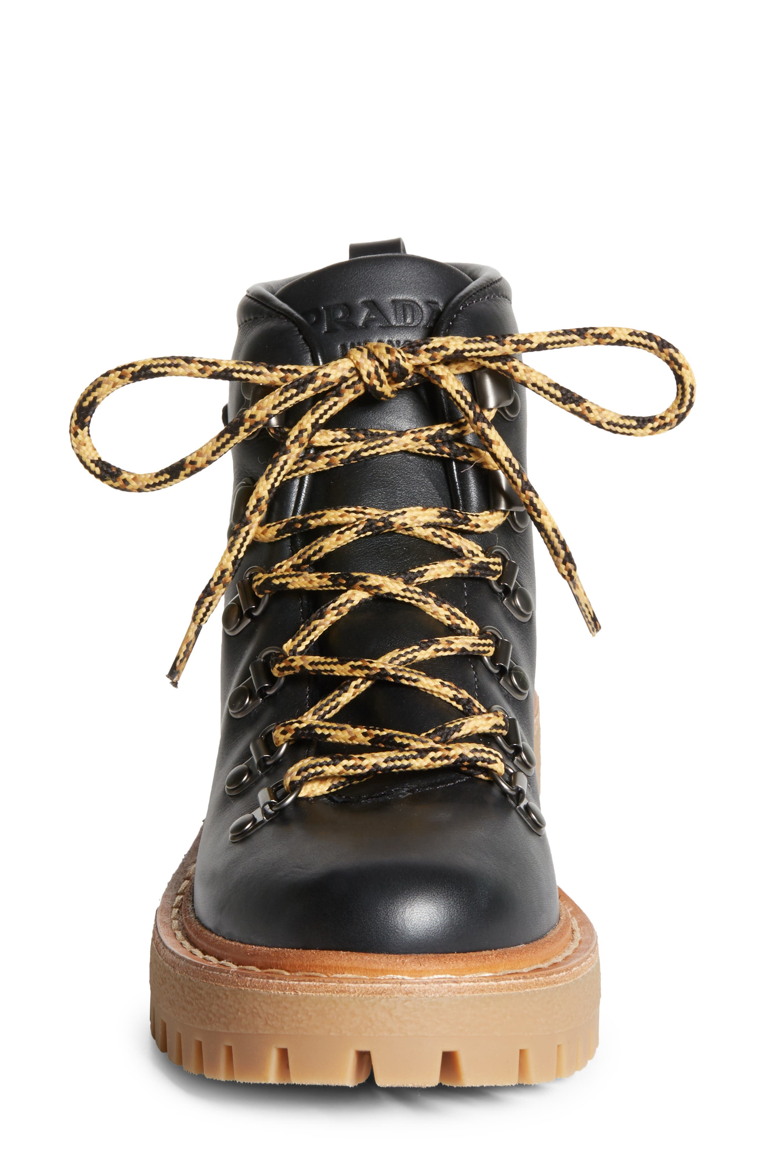 Prada St. Moritz Hiking Boot in Nero at Nordstrom - 4