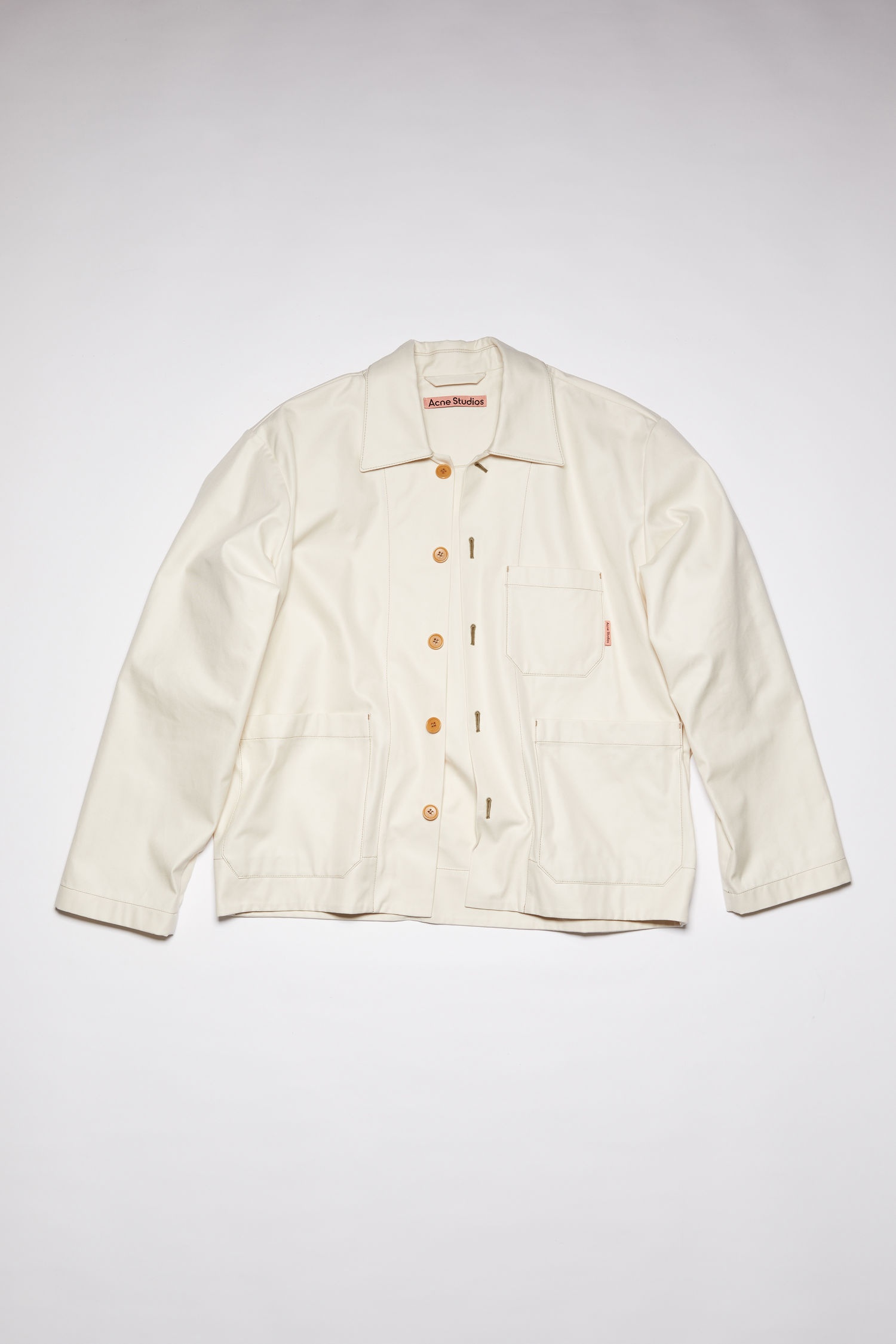 Heavy twill jacket - Ecru beige - 1