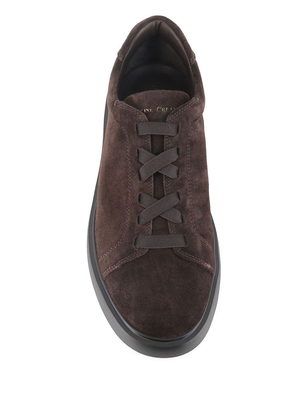 suede lace-up sneakers - 4