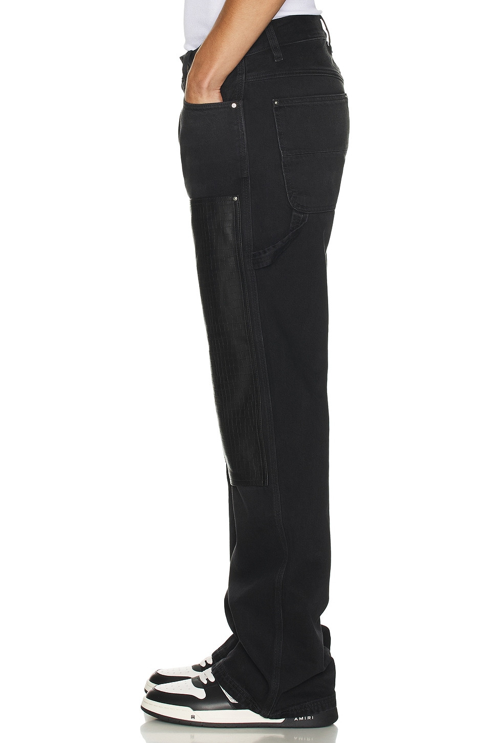Embossed Croc Carpenter Jean - 5