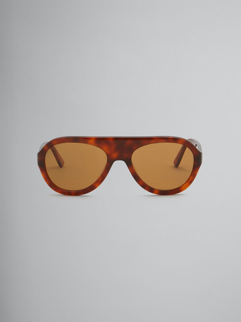 MOUNT TOC RED ACETATE AVIATOR SUNGLASSES 1