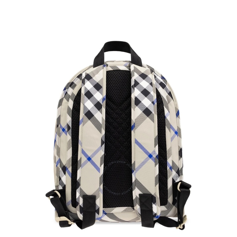 Burberry Check-Printed Zipped Polyamide Backpack - 2