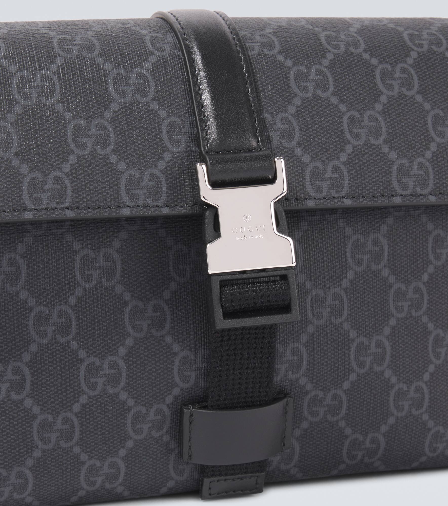 GG Super Mini leather-trimmed crossbody bag - 6