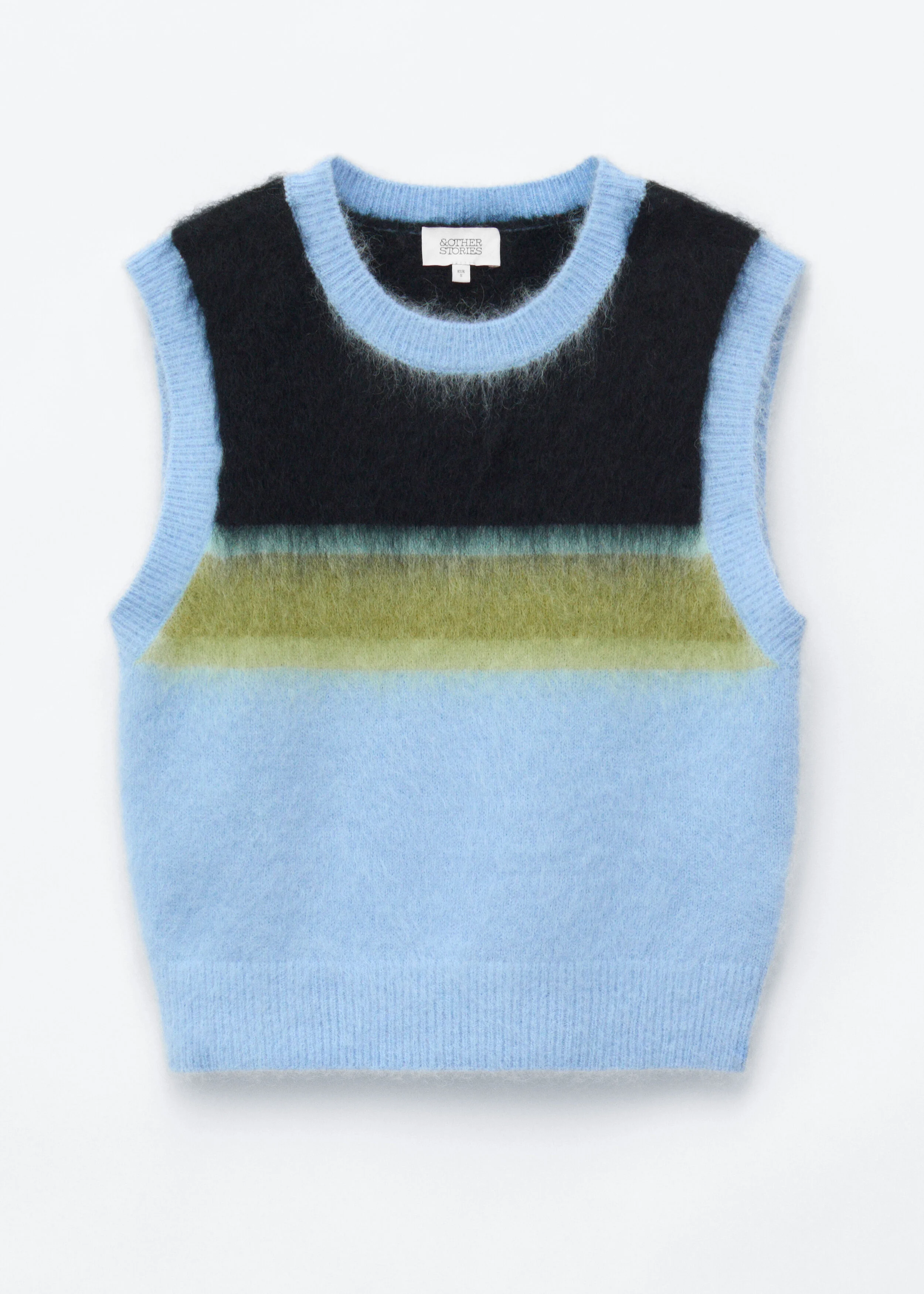 Knitted Mohair-Blend Vest - 1